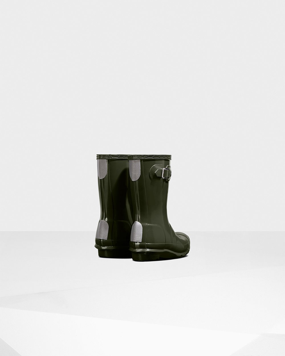 Bottes de Pluie Hunter Original Petits Gloss Enfant Vert Foncé Olive RZKPLEG-94